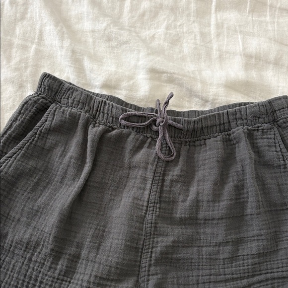 Stars above Charcoal Two-Piece Gauze Lounge Set - Top & Shorts - Picture 9 of 9